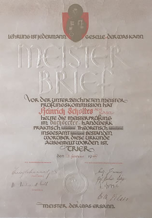 Meisterbrief 1949