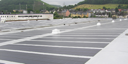 Energiegewinnung auf dem Dach eines Trierer Unternehmens
